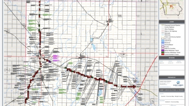 The proposed route of the CO2 Pipeline through Wright County, Photo Provided by Betty Ellis
